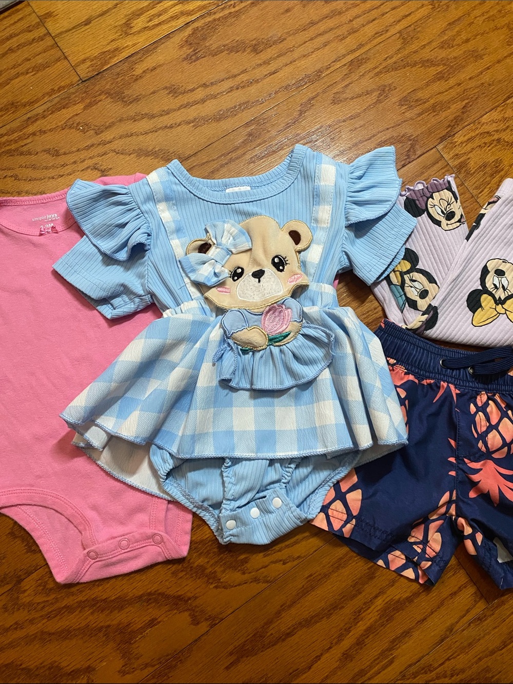 6M-9M baby girls clothes bundle four